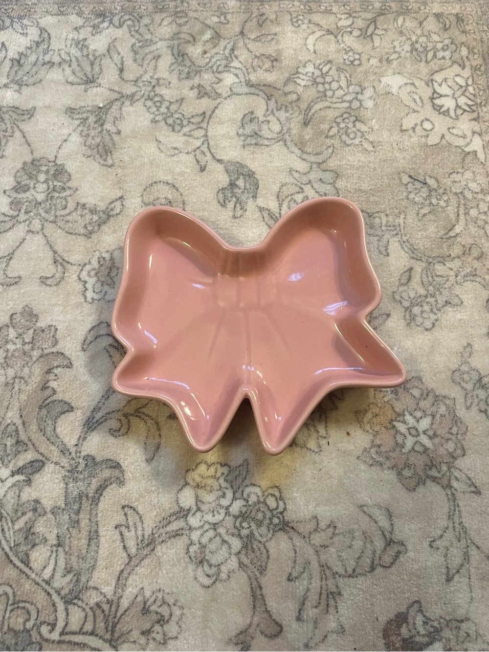 Hobby Lobby Valentine’s Collection Mini Embossed Bow-Shaped Plate / Jewelry Dish
